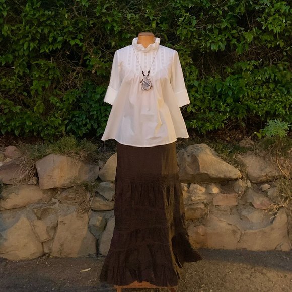 Doen prairie style nostalgic eyelet top